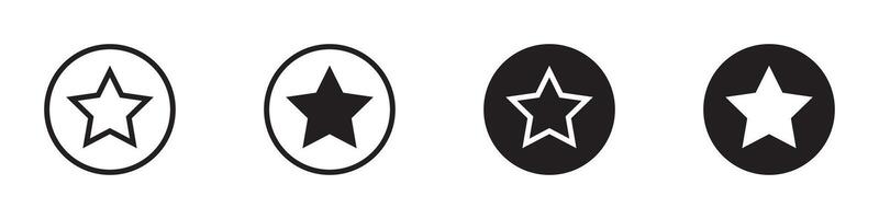 étoile icône ensemble. vecteur illustration.