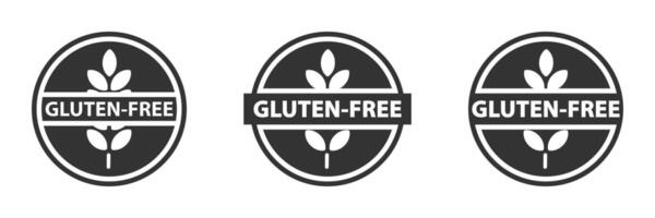 gluten gratuit icône. plat vecteur illustration.
