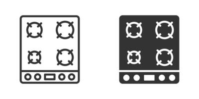 gaz le fourneau icône. vecteur illustration.