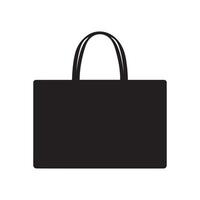 magasin sac noir icône boîte pack vecteur conception.