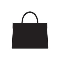 magasin sac noir icône boîte pack vecteur conception.