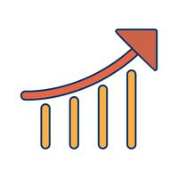 Icône de performance de référencement vectoriel