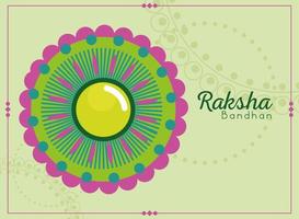 carte décorative raksha bandhan vecteur