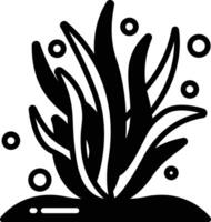algue glyphe et ligne vecteur illustration