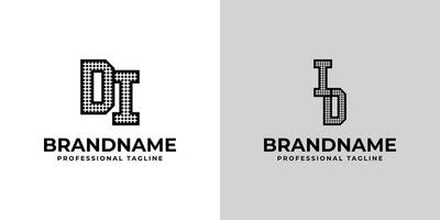 des lettres di et id point monogramme logo, adapté pour affaires avec di ou id initiales vecteur