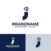 des lettres jp ou p j monogramme logo, adapté pour affaires avec jp ou p j initiales vecteur