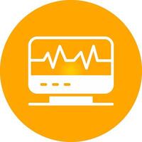 glyphe cercle pente conception vecteur