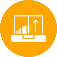 flux de clics une analyse Créatif icône conception vecteur