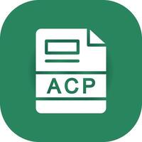 ACP Créatif icône conception vecteur