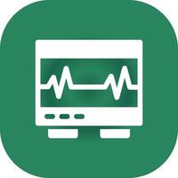 électrocardiogramme Créatif icône conception vecteur