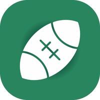 le rugby Créatif icône conception vecteur