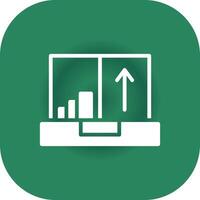 flux de clics une analyse Créatif icône conception vecteur