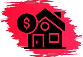 conception d'icône créative d'hypothèque vecteur