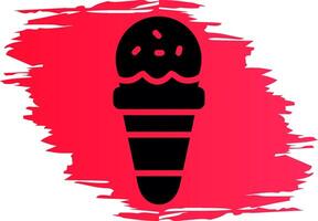 conception d'icône créative de cornet de crème glacée vecteur