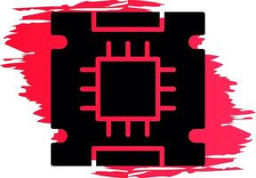 conception d'icône créative de processeur vecteur