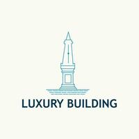 bâtiment Facile vecteur logo design.luxe dans le ville