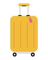 Voyage valise, main bagage et vérifié bagage, Voyage valise, valise clipart vecteur