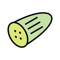 Icône de concombre de vecteur