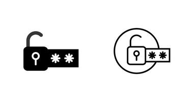 icône de vecteur de verrouillage par code d'accès