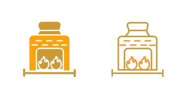 icône de vecteur de four à charbon