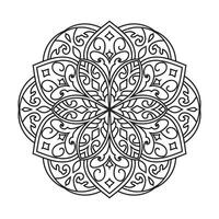 mandala pour coloration page vecteur