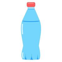 Plastique bouteille avec cool rafraîchissant l'eau vecteur