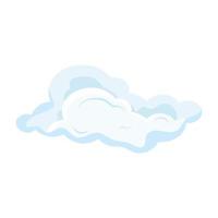 icône de nuage moelleux vecteur
