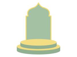 ramadhan mubarak podium Contexte illustration vecteur