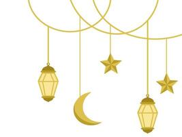 islamique ramadhan mubarak lanterne Contexte vecteur