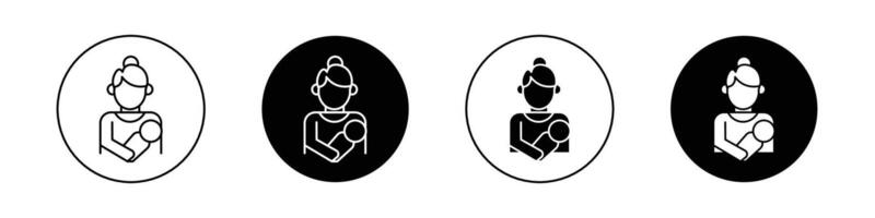 postnatal se soucier icône vecteur