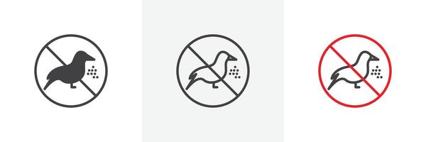 faire ne pas alimentation des oiseaux signe vecteur