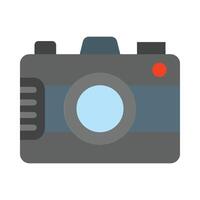caméra vecteur plat icône