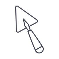 icône de spatule de construction vecteur