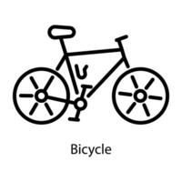 concepts de vélo à la mode vecteur