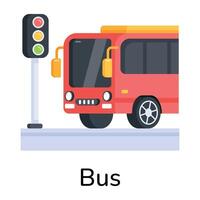 concepts de bus à la mode vecteur