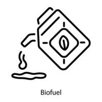 concepts de biocarburants à la mode vecteur