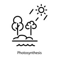 concepts de photosynthèse à la mode vecteur