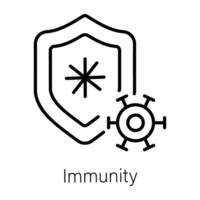 branché immunité concepts vecteur