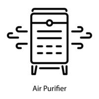 branché air purificateur vecteur