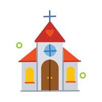 concepts d'église à la mode vecteur