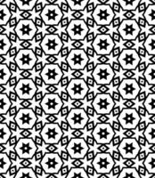 motif abstrait sans couture noir et blanc. arrière-plan et toile de fond. conception ornementale en niveaux de gris. vecteur