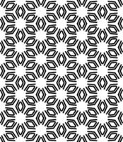 motif abstrait sans couture noir et blanc. arrière-plan et toile de fond. conception ornementale en niveaux de gris. vecteur