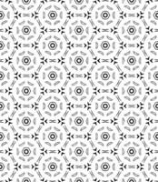 motif abstrait sans couture noir et blanc. arrière-plan et toile de fond. conception ornementale en niveaux de gris. vecteur