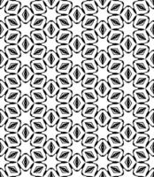 motif abstrait sans couture noir et blanc. arrière-plan et toile de fond. conception ornementale en niveaux de gris. vecteur