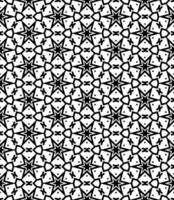 motif abstrait sans couture noir et blanc. arrière-plan et toile de fond. conception ornementale en niveaux de gris. vecteur