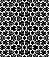 motif abstrait sans couture noir et blanc. arrière-plan et toile de fond. conception ornementale en niveaux de gris. vecteur