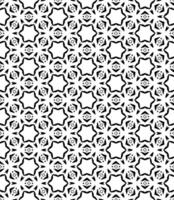 motif abstrait sans couture noir et blanc. arrière-plan et toile de fond. conception ornementale en niveaux de gris. vecteur