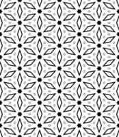 motif abstrait sans couture noir et blanc. arrière-plan et toile de fond. conception ornementale en niveaux de gris. vecteur