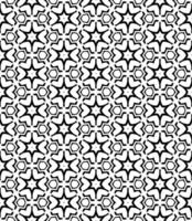 motif abstrait sans couture noir et blanc. arrière-plan et toile de fond. conception ornementale en niveaux de gris. vecteur