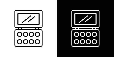 maquillage palette icône vecteur